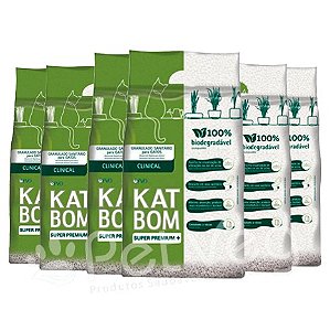 Kit KATBOM Clinical - 6 pacotes de 3kg - R$ 40.41 o pacote!