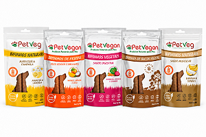 Kit 5 Bifinhos PetVegan, 60g cada