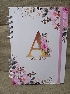 AGENDA ALFABETO FLORAL - Capas variadas