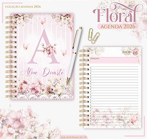 PLANNER FLORAL CLEAN 2024