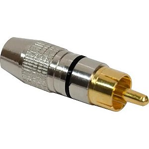 Plug RCA Profissional Metal Storm