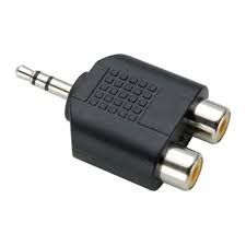 Adaptador P2 Macho Pra 2 RCA FÊMEA