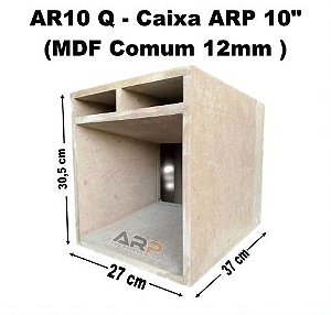 Caixa ARP 10'' AR10Q Mdf Comum 12mm