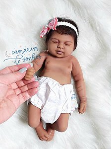 Mini Bebê Reborn silicone sólido Anny