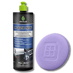 Plastic New Renovador De Plásticos Borrachas + Aplicador de Espuma
