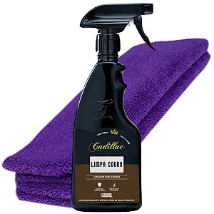 Limpa Couro Higieniza Sintético Natural + Microfibra 350 GSM
