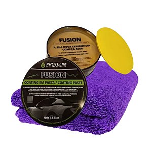 Fusion Coat Coating Cerâmico Cera Pasta 100G + Microfibra 350 GSM