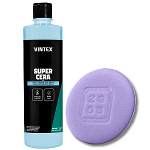 Super Cera Automotiva Limpadora 500G + Aplicador Espuma