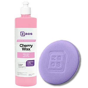 Cherry Wax Cera Limpadora Protetora 4 Em 1 500ML + Aplicador Espuma