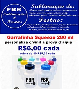 GARRAFINHA SQUEEZE 280 ML