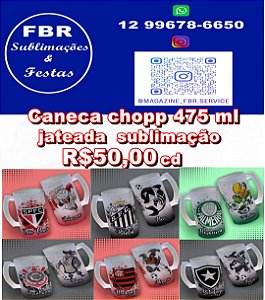 CANECA DE CHOPP 475 ML JATEADA