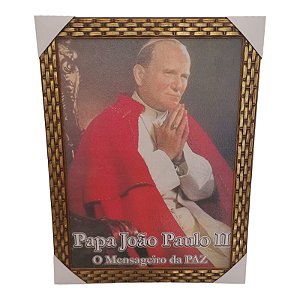 Quadro Decorativo Papa Joao Paulo Segundo 35x45cm