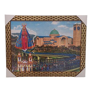 Quadro Decorativo Basílica De Nossa Senhora De Aparecida 35x45Cm
