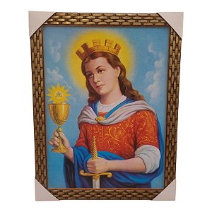 Quadro Decorativo Santa Barbara 35x45cm