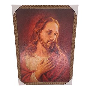 Quadro Decorativo Jesus Complacente 50x70cm