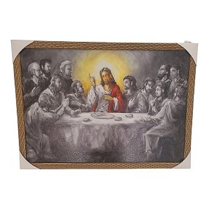 Quadro Decorativo Santa Ceia Moderno 50x70cm