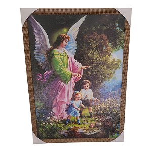 Quadro Decorativo Santo Anjo Da Guarda 50x70cm