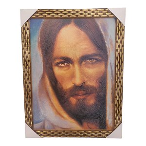 Quadro Decorativo Face De Cristo Jesus Nazareno 50x70Cm