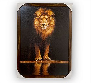 Quadro Decorativo Paisagem Rei Leão em Pé Judá  50x70cm