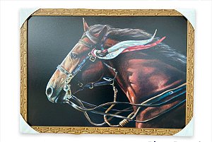 Quadro Decorativo Cavalo 50x70cm Sala Escritório Aras Fazend