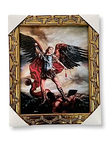 Quadro Sao Miguel Arcanjo Religioso Decorativo 25x30