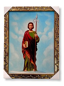 Quadro Sao Judas Tadeu Decorativo De Parede 30x40cm