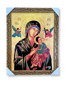 Quadro Nossa Senhora Do Perpetuo Socorro Decorativo 30x40cm