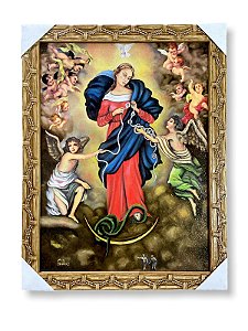 Quadro Nossa Senhora Desatadora Dos Nós Decorativo 30x40cm