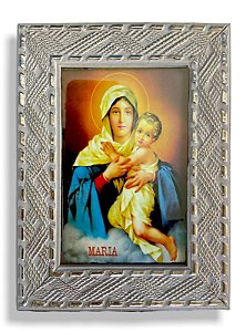 Quadro Mãe Rainha Decorativo Com Vidro 20x15