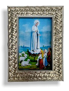 Quadro Nossa Senhora de Fatima Decorativo c/ Vidro 20x15