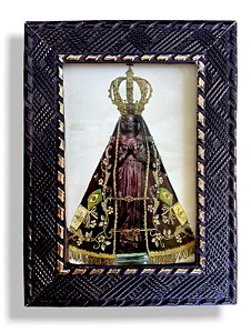 Quadro Nossa Senhora Aparecida Decorativo com Vidro 20x15