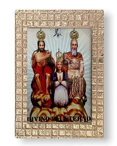 Quadro Decorativo Divino Pai Eterno Com Vidro  Pequeno 20x15