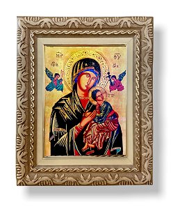 Quadro NS Perpetuo Socorro Decorativo Parede 43x38cm