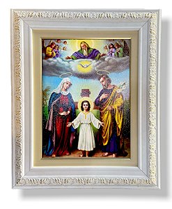 Quadro Sagrada Familia Jesus Maria José Decorativo 57x47