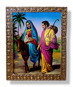 Quadro Nossa Senhora do Desterro Decorativo Resinado 25x30