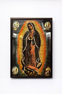 Quadro Decorativo Nossa Senhora de Guadalupe com Moldura – Arte Religiosa Clássica