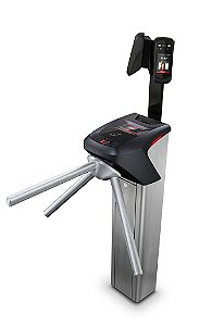 Catraca iDBlock Facial com 2 Leitores iDFace 10.000 Faces Inox- ControliD
