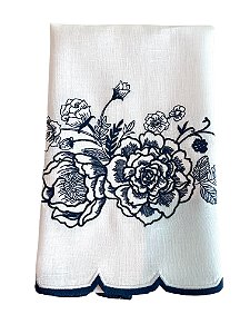 Toalha de Lavabo Linho Versalhes Azul