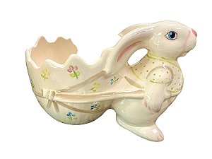 Coelho Centro de Mesa Ceramica