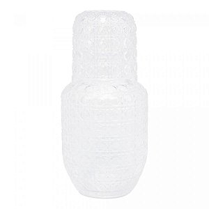Moringa de Vidro com Copo Treliça - 500ml/145ml - Wolff