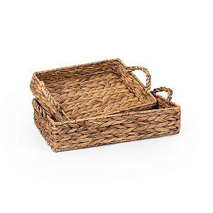 Bandeja Retangular Taboa Halawi KIT com 2 Unidades