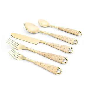 Conjunto de Talheres 30 Peças Garbo Rattan