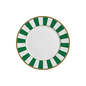 Prato Sobremesa Stripe Verde - 20cm