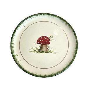 Prato Sobremesa Cogumelo 18cm