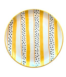 Prato de Sobremesa Frutas Modernas Maracuja - 21cm Artesanal