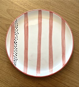Prato de Sobremesa Frutas Modernas Pitaya - 21cm Artesanal