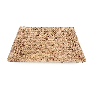 Bandeja Retangular em Fibra Natural - 53cm x 63cm x 7cm