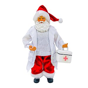 Papai Noel Colecionável Médico D2 - 27cm