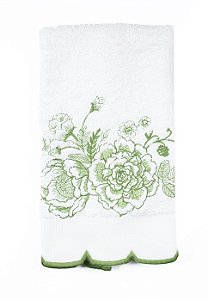 Toalha de Lavabo Felpa Versalhes Verde
