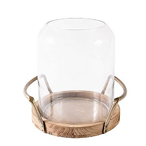 Áquario / Vaso com Bandeja com Alça P -